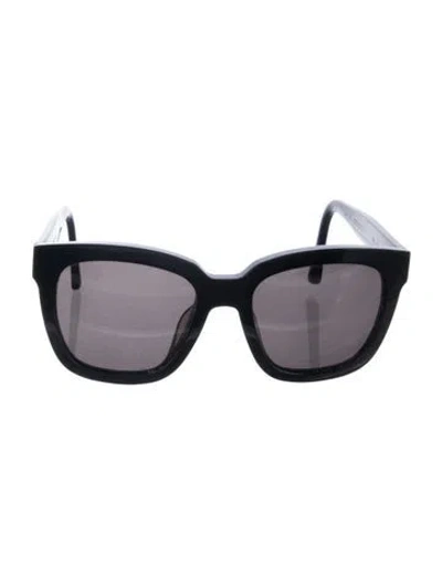 Pre-owned Gentle Monster Dreamer Hoff Square Sunglasses In Black/gold