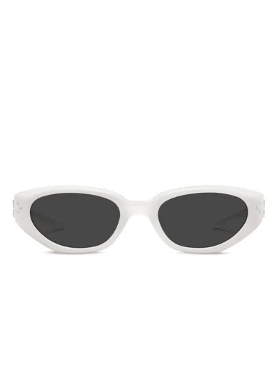 Gentle Monster Duns W2 Sunglasses In White