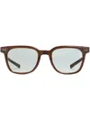 Gentle Monster Evan Brc13 Square-frame Glasses In Brown