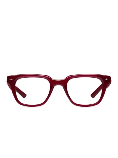 Gentle Monster Fata Rc8 Star-embellished Square-frame Glasses In Red