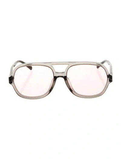 Pre-owned Gentle Monster Flackbee Aviator Sunglasses In Red