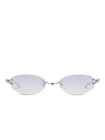 Gentle Monster Furi 02 Sonnenbrille Mit Ovalem Gestell In Blue