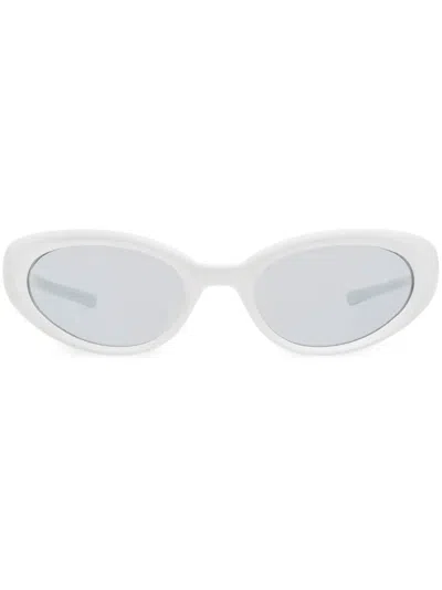 Gentle Monster Gelati W3 Cat Eye-frame Sunglasses In 白色