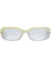 Gentle Monster Gradient-effect Rectangular Frame Sunglasses In Yellow