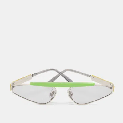 Gentle Monster Green/light Grey New Turtle Shield Sunglasses In Gray