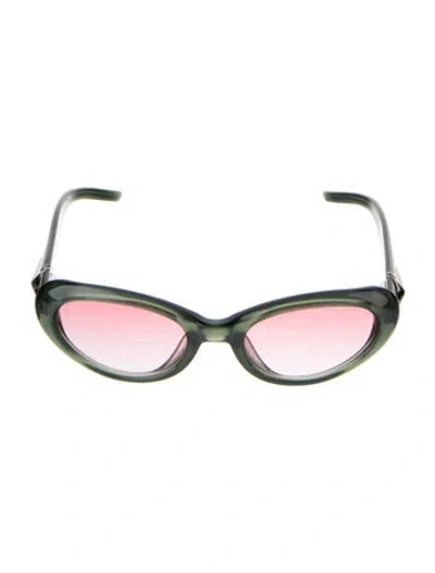 Pre-owned Gentle Monster Heart Gradient Sunglasses In Green