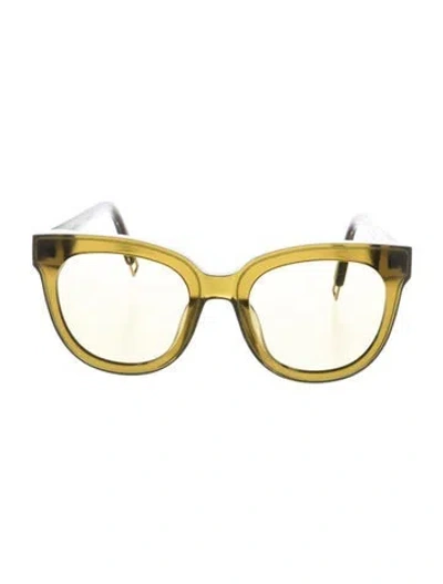 Pre-owned Gentle Monster In Scarlet Square Sunglasses In Green