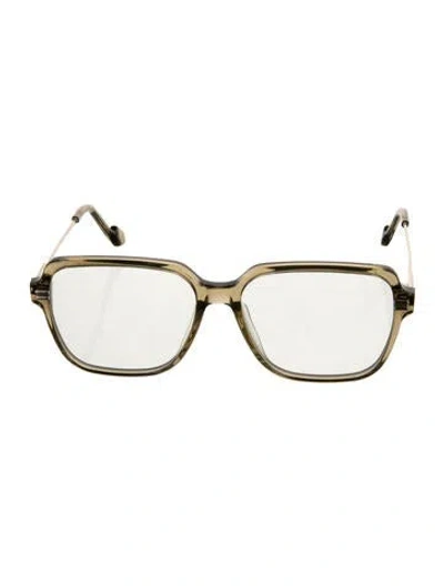 Pre-owned Gentle Monster Jeff Square Eyeglasses In Clear/green