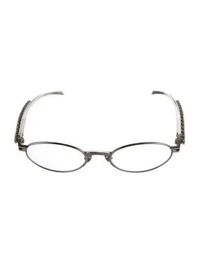 Pre-owned Gentle Monster Jennie Round Eyeglasses In Silver