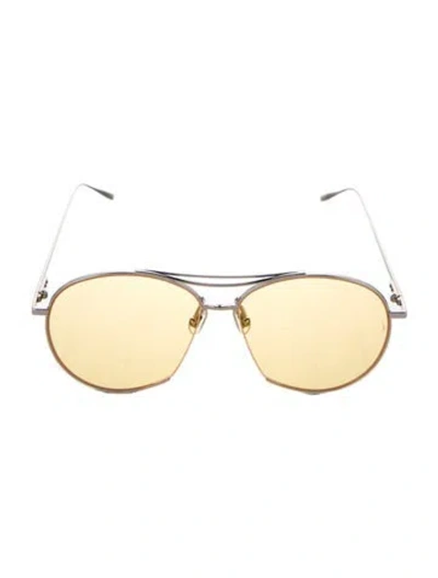 Pre-owned Gentle Monster Jumping Jack Aviator Sunglasses In Silver