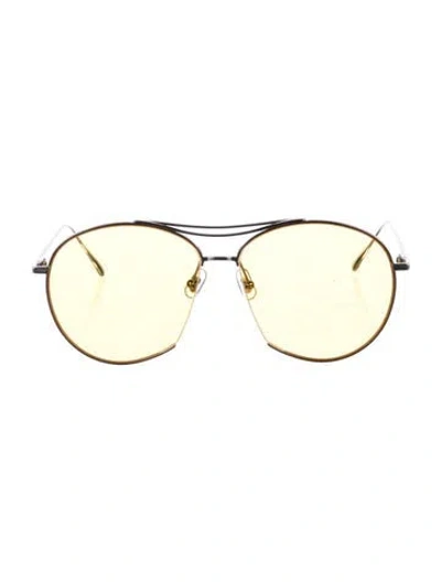 Pre-owned Gentle Monster Jumping Jack Aviator Sunglasses In Silver