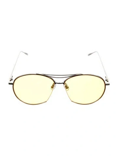 Pre-owned Gentle Monster Jumping Jack Aviator Sunglasses In Silver