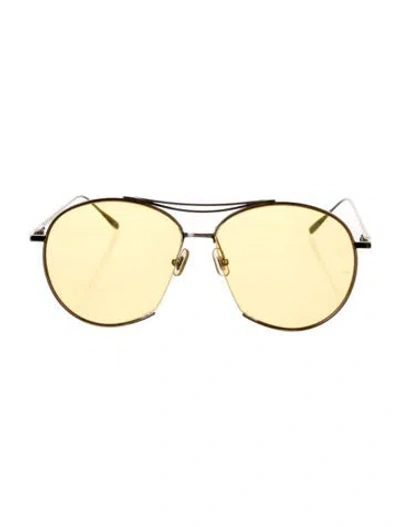 Pre-owned Gentle Monster Jumping Jack Aviator Sunglasses In Silver