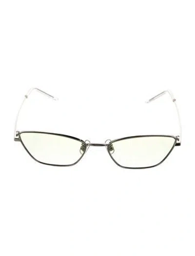 Pre-owned Gentle Monster Khan Cat-eye Sunglasses In Silver