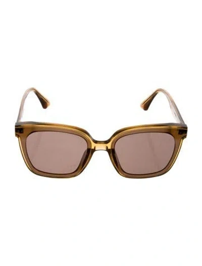 Pre-owned Gentle Monster Lo Cell Square Sunglasses In Brown