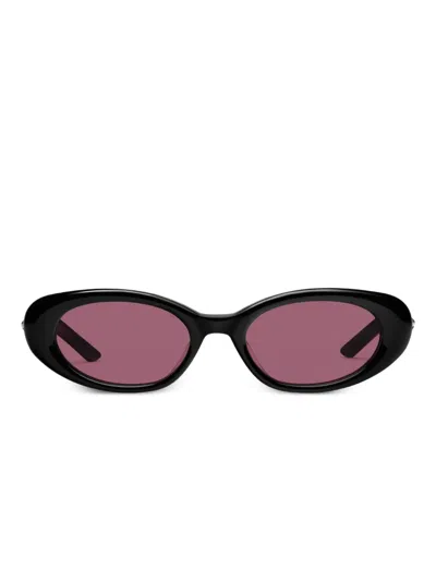 Gentle Monster Loco 01(r) Star-detail Oval-frame Sunglasses In Pink