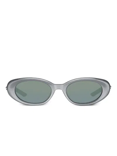 Gentle Monster Loco G13 Star-detail Sunglasses In Green