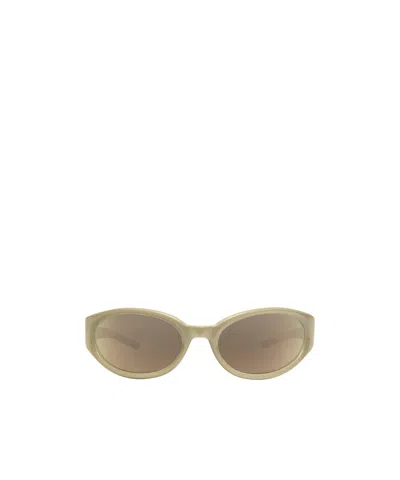 Gentle Monster Logo Sunglasses In Nude | ModeSens