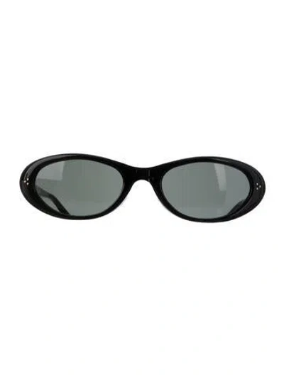 Pre-owned Gentle Monster Lolang 01 Round Sunglasses In Black