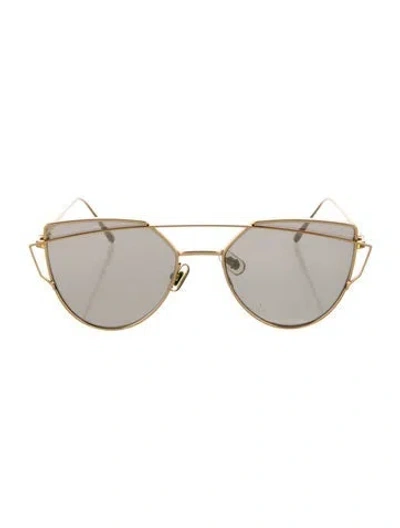 Pre-owned Gentle Monster Love Punch Cat-eye Sunglasses In Gold