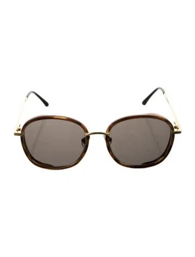 Pre-owned Gentle Monster Mad Crush Oversize Sunglasses In Brown