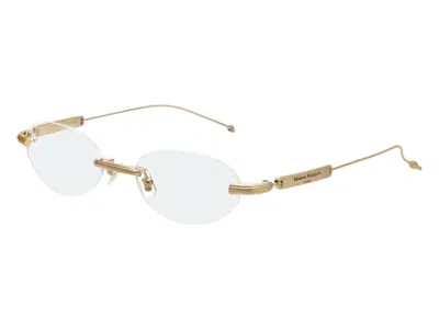 Pre-owned Gentle Monster Maison Margiela Glasses In Gold Clear (mm217 A030)