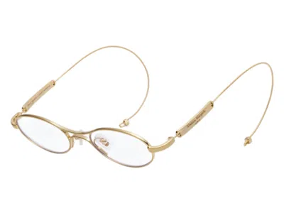 Pre-owned Gentle Monster Maison Margiela Glasses In Gold Clear (mm220 A030)