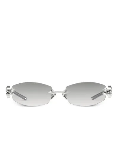 Gentle Monster Manifesto 02 Star-embellished Glasses In Gray