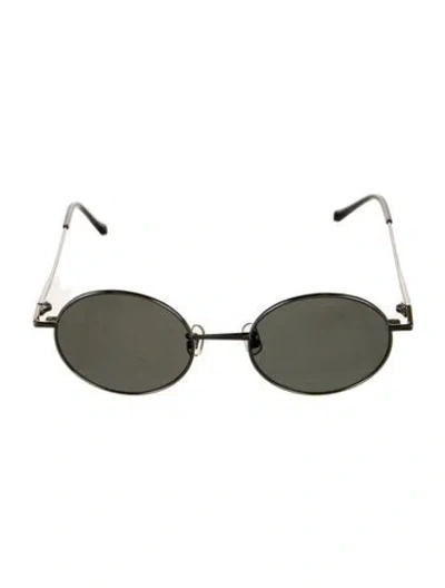 Pre-owned Gentle Monster Midnight Sun Round Sunglasses In Silver