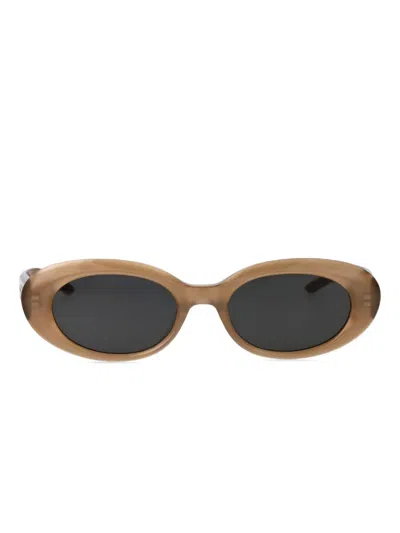 Gentle Monster Molta Oval-frame Sunglasses In Brown