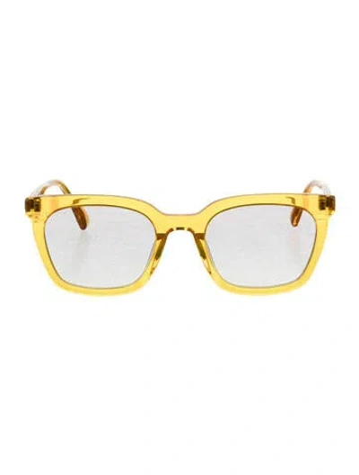 Pre-owned Gentle Monster Momati Square Eyeglasses In Yellow