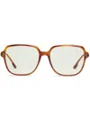 Gentle Monster Mua T4 Square-frame Glasses In Brown
