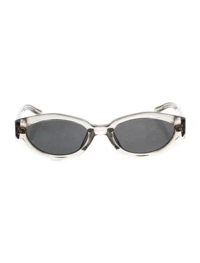 Pre-owned Gentle Monster Narrow Tinted Sunglasses In Transparent