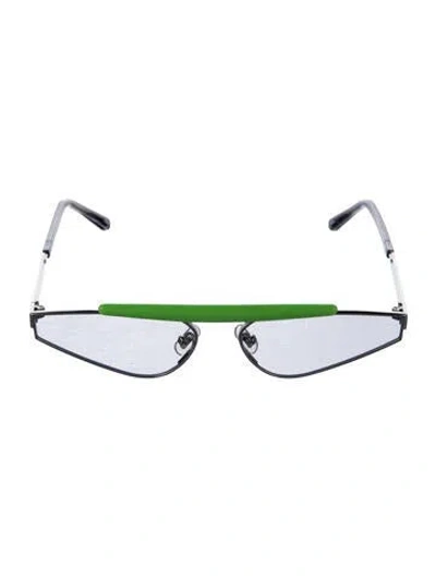 Pre-owned Gentle Monster Newturtle Shield Sunglasses In Silver