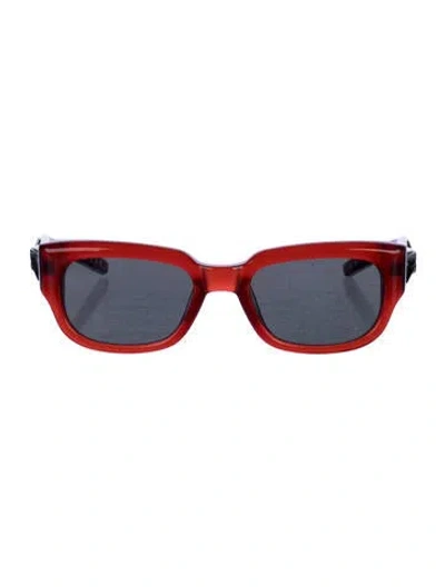 Pre-owned Gentle Monster Nine Part Piece Wayfarer Sunglasses In Red