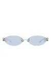 Gentle Monster Node 02 Sunglasses In Silver