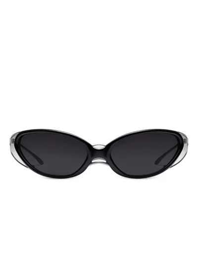 Gentle Monster Geometrische Noiz Veil 01 Sonnenbrille In Black