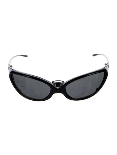 Pre-owned Gentle Monster Noiz Veil Cat-eye Sunglasses In Black
