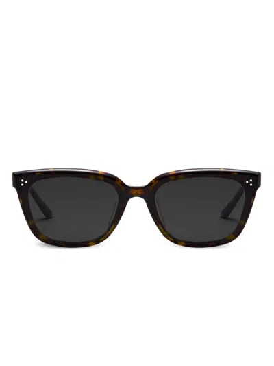 Gentle Monster Numer T1 Square-frame Sunglasses In Brown