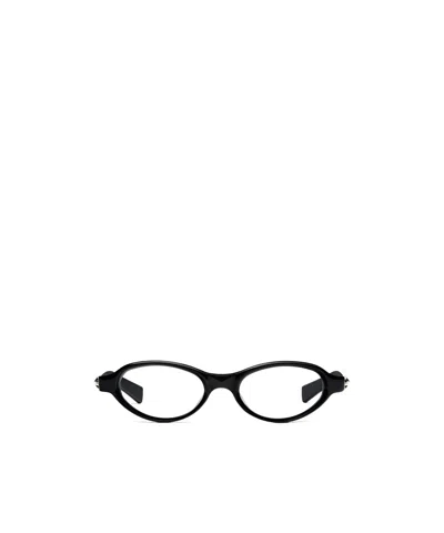 Gentle Monster Odd 01 Embellishment Round-frame Glasses In Black