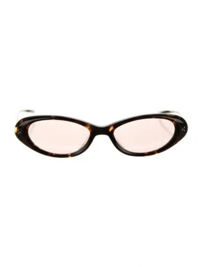Pre-owned Gentle Monster Ora T9 Cat-eye Sunglasses In Brown