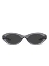 Gentle Monster Oval-frame Sunglasses In Grey