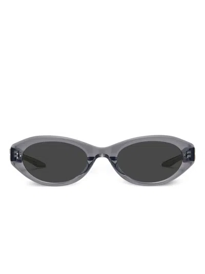 Gentle Monster Oval-frame Sunglasses In Grey