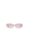 Gentle Monster Transparent-oval-frame Sunglasses In Pink