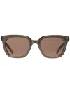 Gentle Monster Oversized Square-frame Sunglasses In Brown