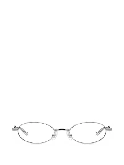 Gentle Monster Radi Oval-frame Glasses In Metallic
