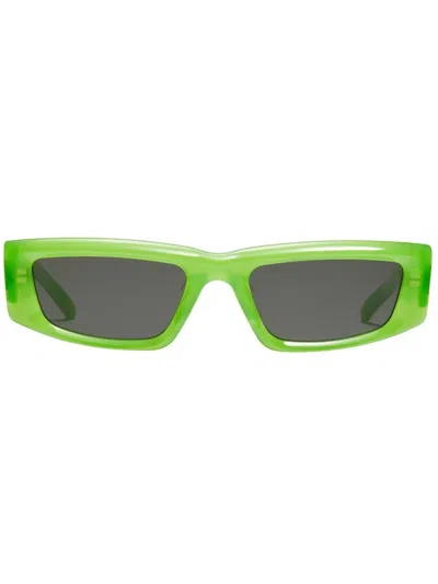 Gentle Monster Rectangle-frame Sunglasses In Green