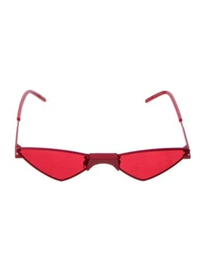 Pre-owned Gentle Monster Ribbon Shield Sunglasses In Red
