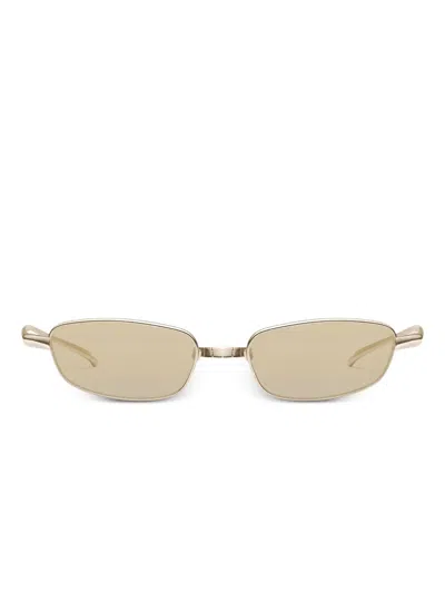 Gentle Monster Riff 037 Rectangle-frame Sunglasses In Gold