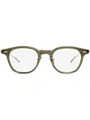 Gentle Monster Rob Kc1 Brille Mit Eckigem Gestell In Grün